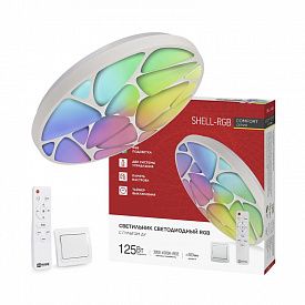 Светильник светодиодный IN HOME COMFORT SHELL-RGB 125Вт 3000-6500К 10000лм 230В 500х80мм с пультом ДУ