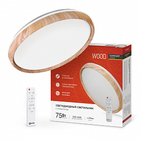 Светильник IN HOME LED Comfort Wood 75Вт 230В 3000-6500K ПДУ