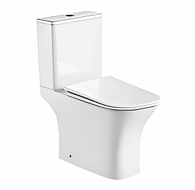 Унитаз-компакт напольный Aquatek Optima T Square AQ4421-00 безободковый торнадо