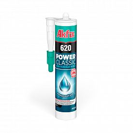 Клей монтажный каучуковый Akfix 620 power classic 310 мл