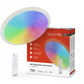 Светильник IN HOME LED COMFORT GALAXY-RGB 75Вт 230В 3000-6500K 6000Лм 555x85мм ПДУ