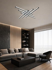 Светильник декоративный Linvel MS 1246/6+1 Мелле 150W 3000-6000K 9315Lm AC220-230V 850х850х85мм