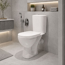 Унитаз-компакт напольный Фобос HOME De Luxe 2 ур.арматура, сиденьем полипропилен микролифт