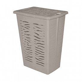 Корзина для белья HOMVER Рамбай 221306835/04 30л 377х261х492мм серый