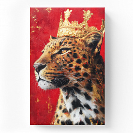 Канвасы Postermarket CT6-184 Леопард в короне 60x90см