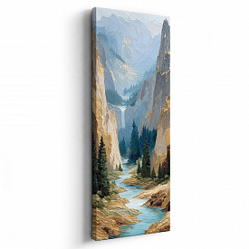 Канвасы Postermarket CT4-152 Горная река 45х115см