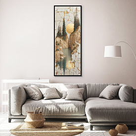 Канвасы в раме Postermarket CF-4514 Каменный лес 45х115см