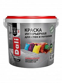 Краска акриловая интерьер.ДАЛИ 5л белоснежный