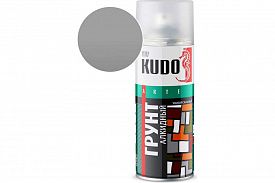 Краска-грунт аэрозольная KUDO 0,52л серый