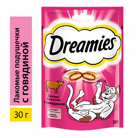 Корм для кошек Dreamies с говядиной 30гр