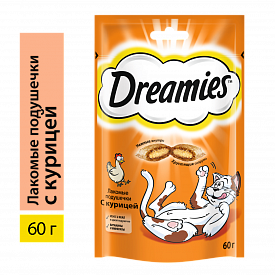 Корм для кошек Dreamies c курицей 60гр
