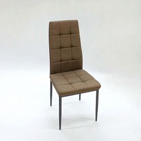 Стул для кухни 420х520х980 мм коричневая рогожка, черные ножки