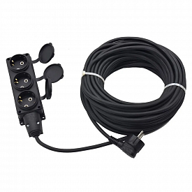 Удлинитель силовой 3гн Glanzen EC-20-012 IP44 3х1,5м