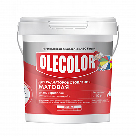 Эмаль акриловая для радиаторов отопления OLECOLOR 0,5кг