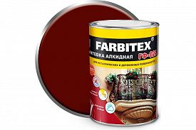 Грунтовка Farbitex ГФ-021 красно-коричневый 0,8кг