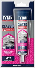 Клей Tytan ClassicFix каучук прозрачный 100мл стекло металл пластик