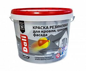 Краска резиновая DALI 12кг коричневый