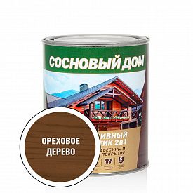 Состав декоративно-защитный для древесины Сосновый дом 23615 2,7л ореховое дерево