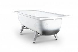 Ванна стальная ВИЗ Antika A-60001 160х70 см белая орхидея с опорной подставкой без каркаса